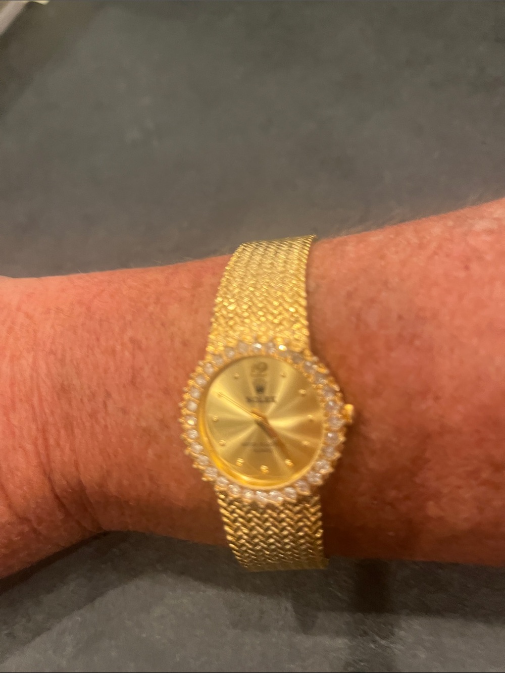 Inspired Gold Crystal-Accented men’s  Bracelet Watch